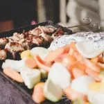 Bbq dinner with garneshes