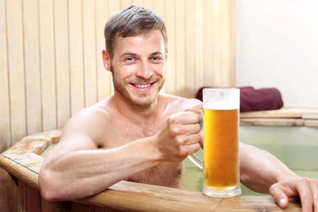 Beer spa man