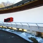 Bobsleigh ride on the olympic track