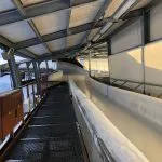 Bobsleigh track in winter