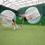 Bubble football bouncing