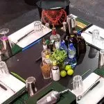 Cocktail workshop table