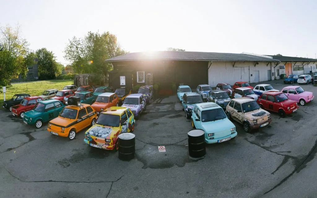 Collezione di auto fiat retrò