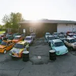 Collezione di auto fiat retrò