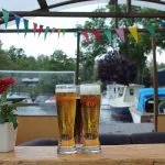 Birra in terrazza galleggiante