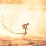 Flyboardnig river