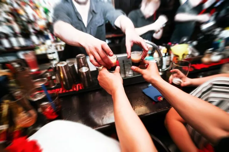 Guided booze night pub crawl with shots