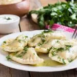 Latvian food dumplings