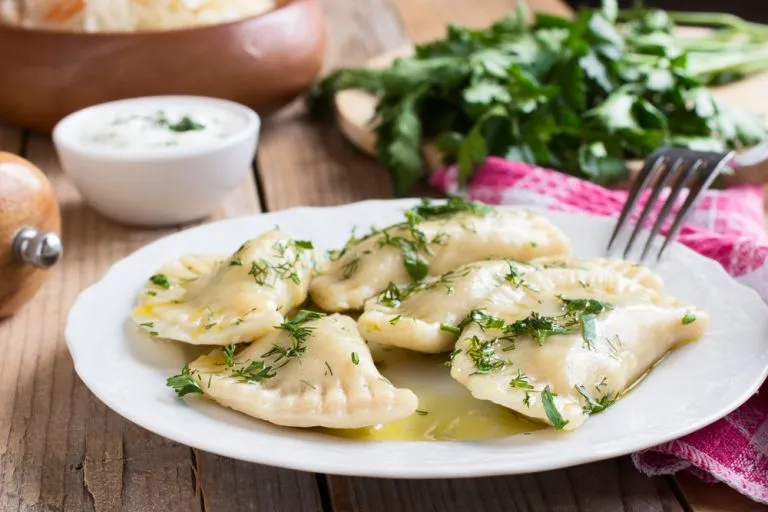Latvian food dumplings