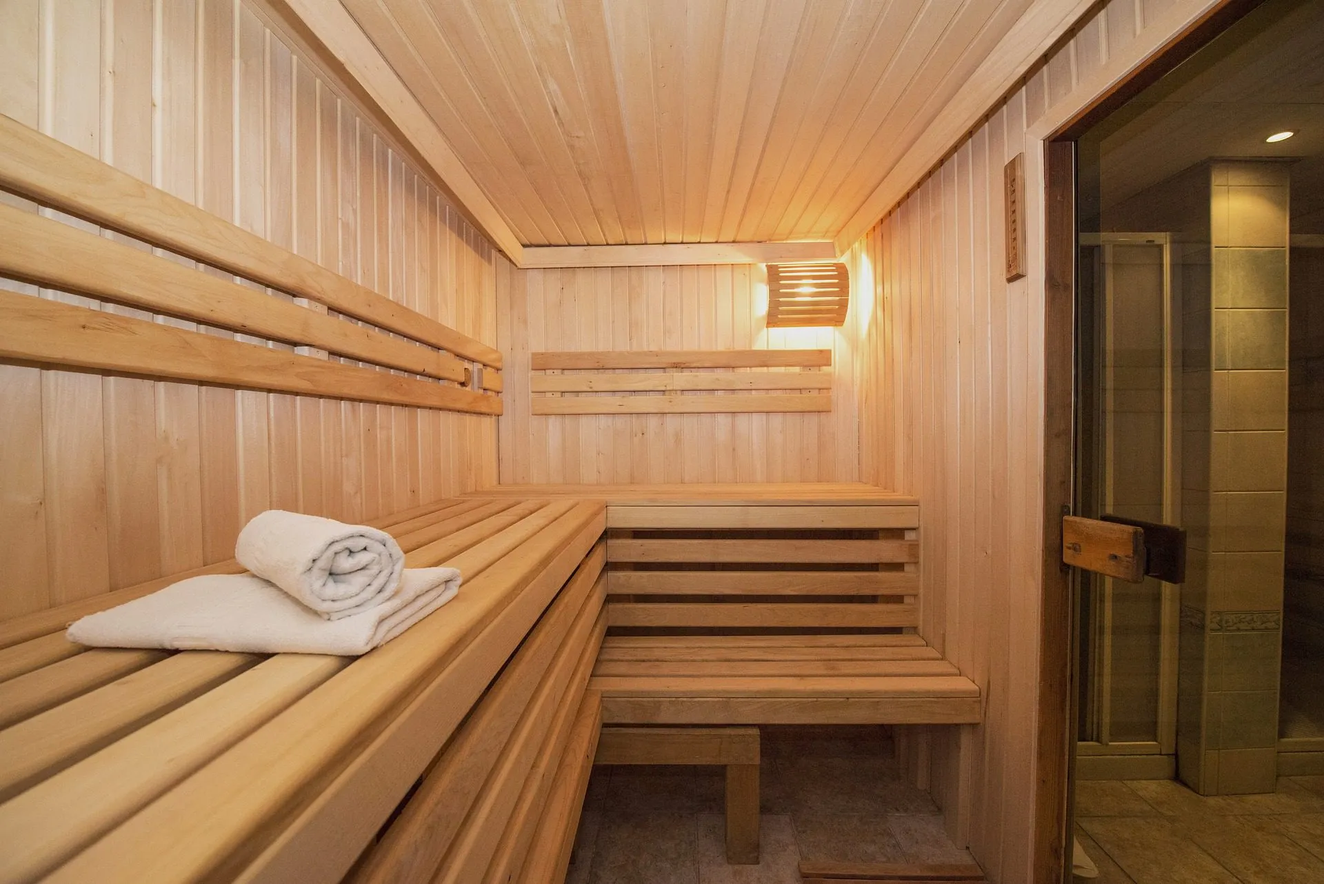Sauna inside