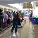 Takeoff for the brave bobsleigh team