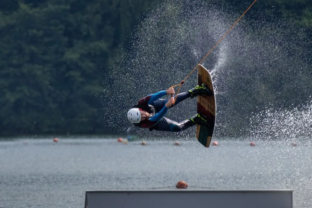 Wakeboarding jump