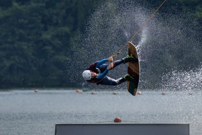 Wakeboarding jump