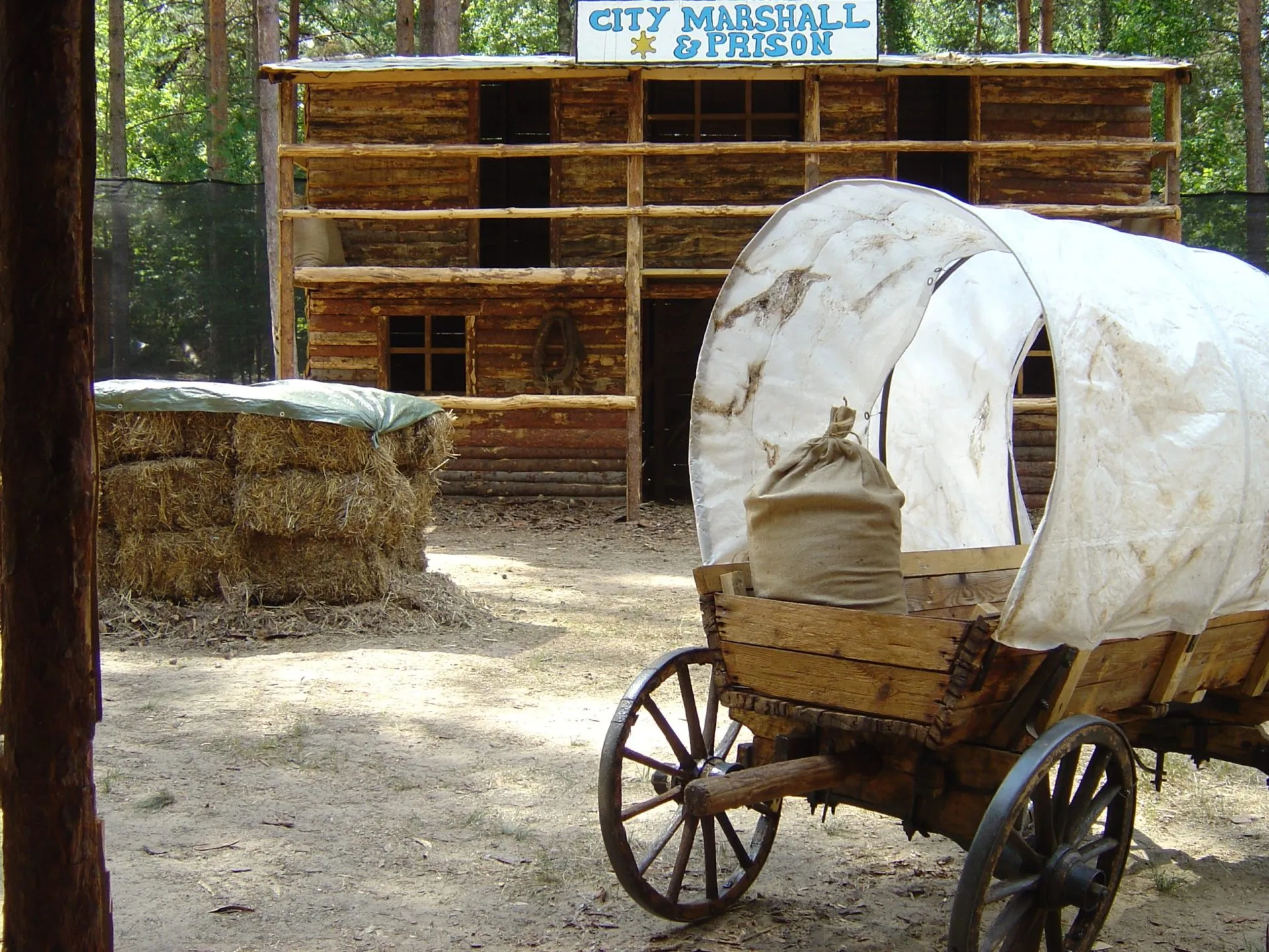 Wild west laser tag venue